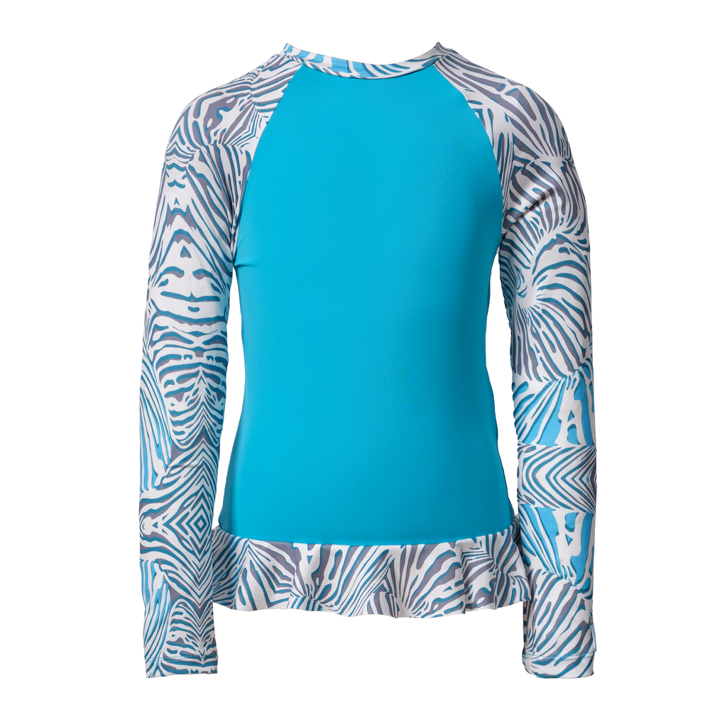 Purli Rashguard \ Witeral & Blue