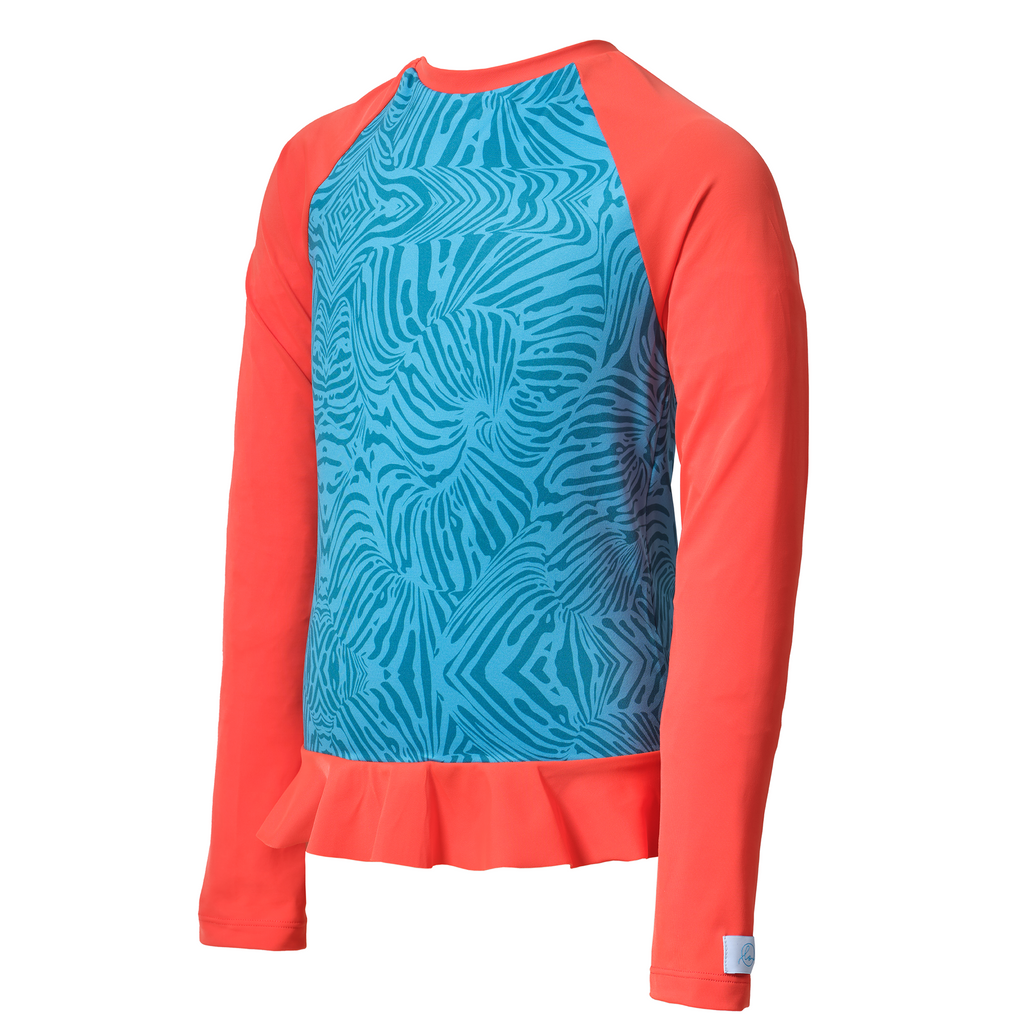 Purli Rashguard \ Witeral & Orange