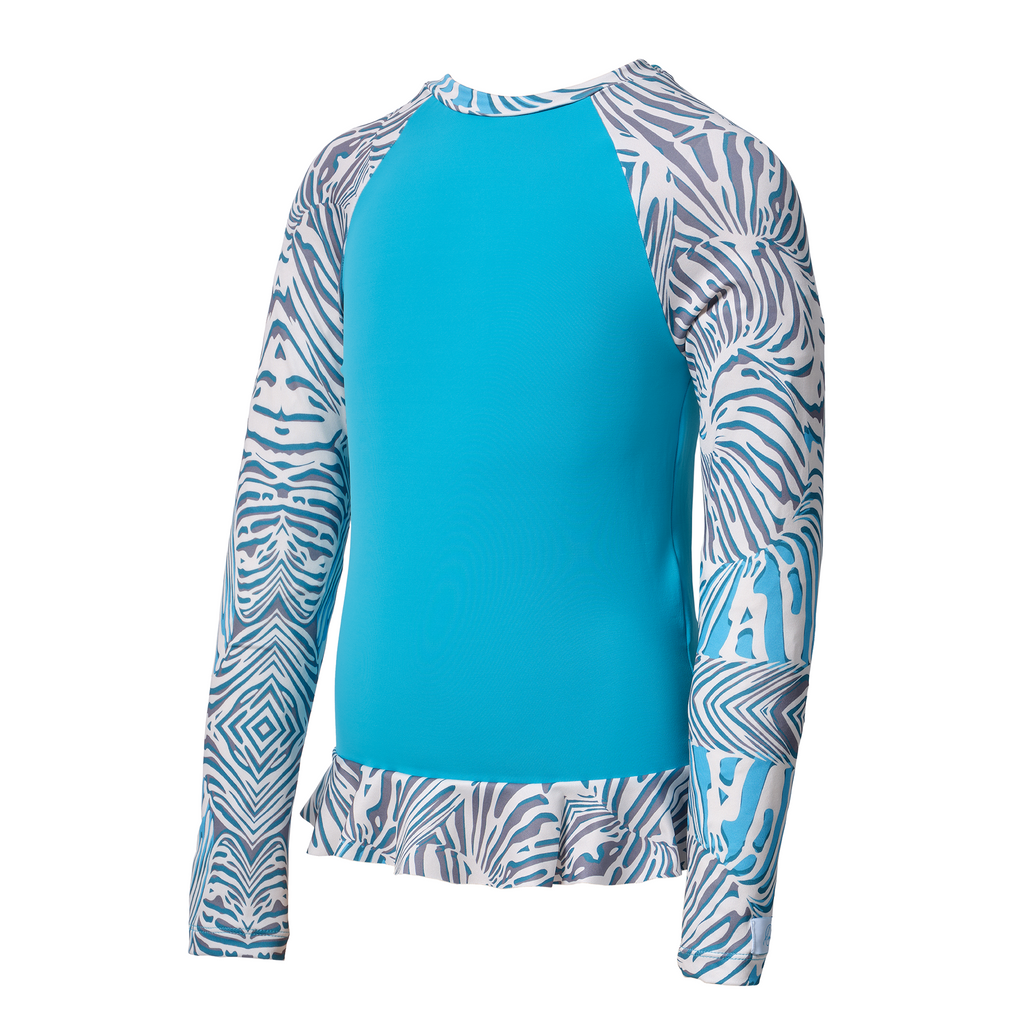 Purli Rashguard \ Witeral & Blue